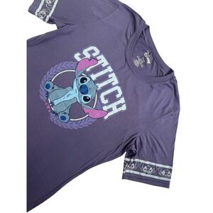 Disney Stitch Experiment 626 Purple Graphic T-Shirt Women's XL